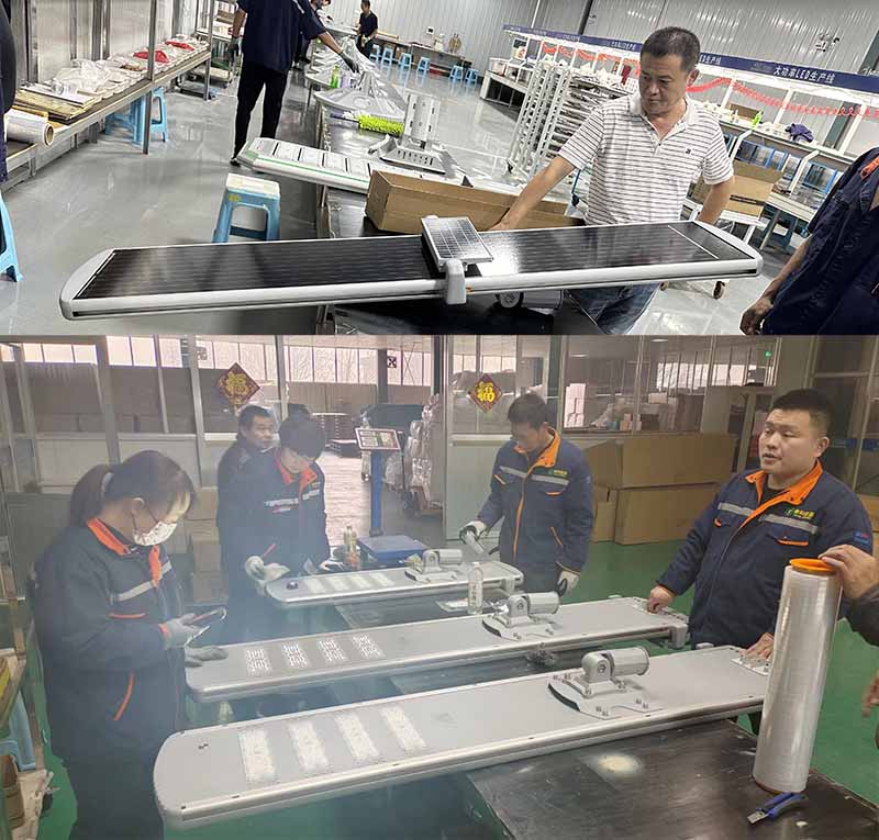 Automatic cleaning features monocrystalline silicon solar panels with all-aluminum LED street lights 80watt