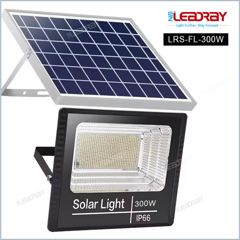 Waterproof Outdoor 300W Flood Solar Power Light Sun Soler Cell Light Split Aluminum Solar Lamp Flood