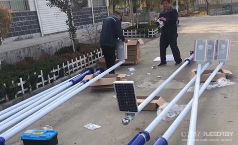 约650盏12w一体化太阳能路灯已在住宅小区安装
