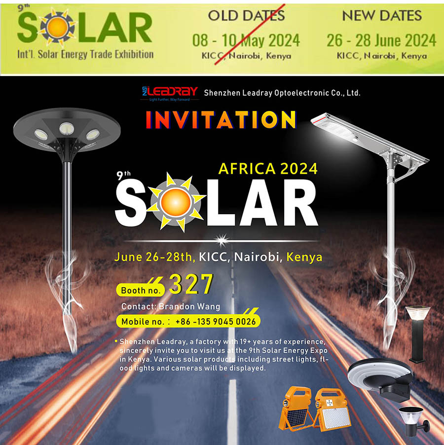 SOLAR June 26-28th, KlCc,Nairobi, Kenya-Shenzhen 领锐Optoelectronic Co., Ltd