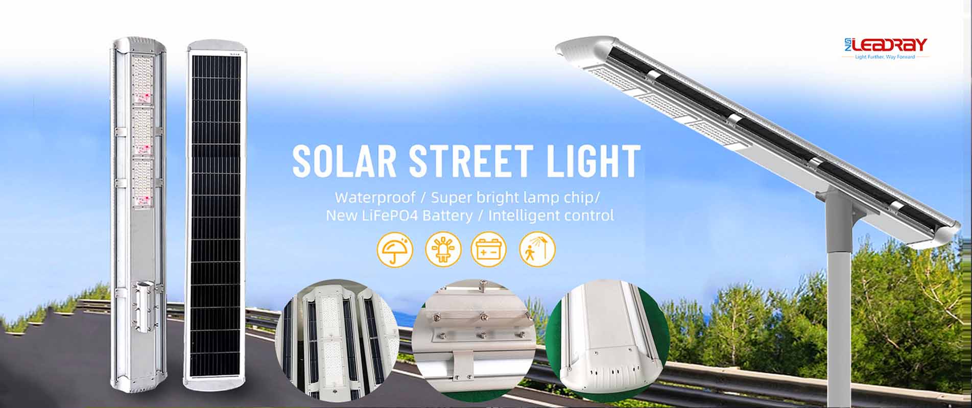 超亮防水ip65壁挂式80瓦一体式LED太阳能路灯