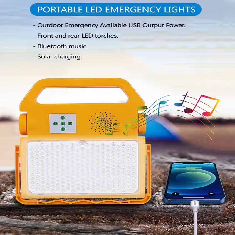 Solar powered flood lights charging to phone 50w 60w 80w 100w 150w 200w with bluetooth speaker cheap solar flood light