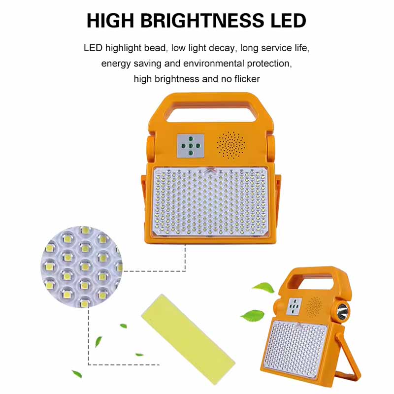 Solar powered flood lights charging to phone 50w 60w 80w 100w 150w 200w with bluetooth speaker cheap solar flood light