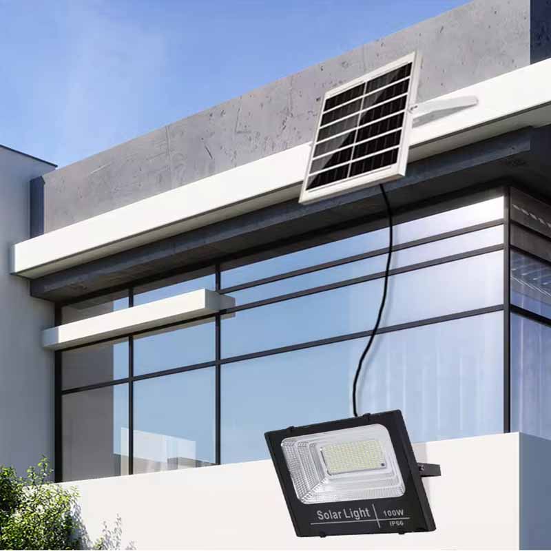 Waterproof Outdoor 300W Flood Solar Power Light Sun Soler Cell Light Split Aluminum Solar Lamp Flood