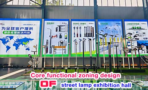 路灯展厅核心功能分区设计工厂实景图