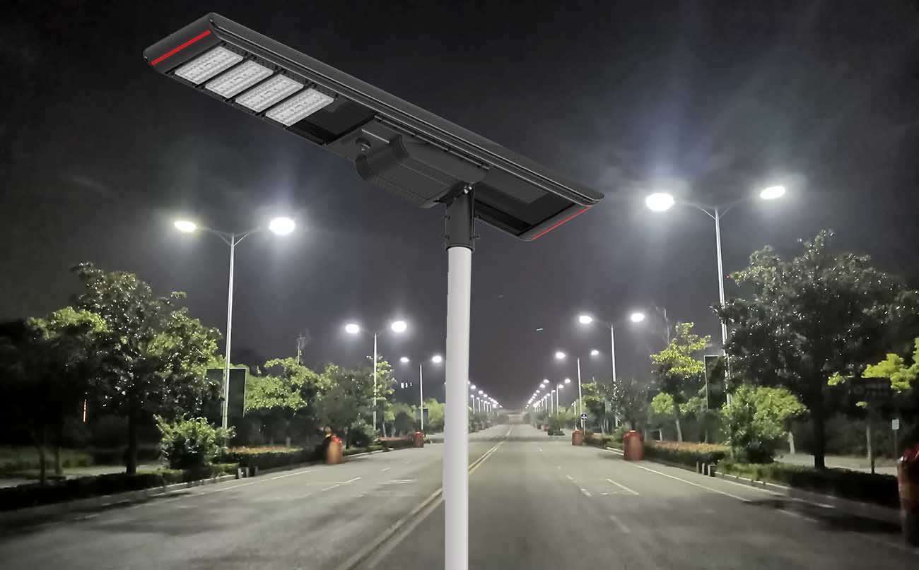 Traditional street lamps use high-voltage power sources.