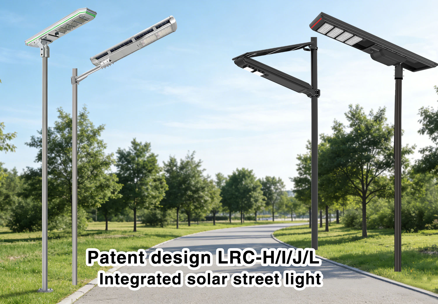 #Patent design LRC-H/I/J/K integrated solar street light