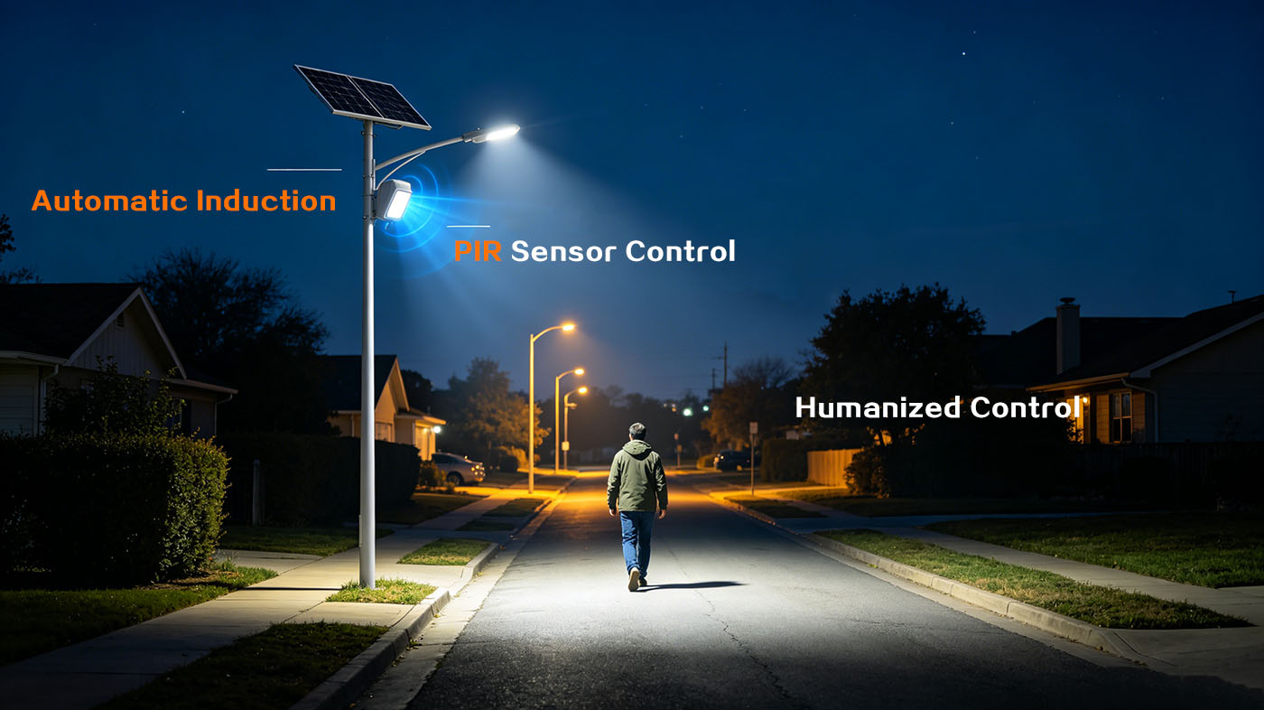 How does the Solar Lights PIR sensor detect human motion How does the Solar Lights PIR sensor detect human motion