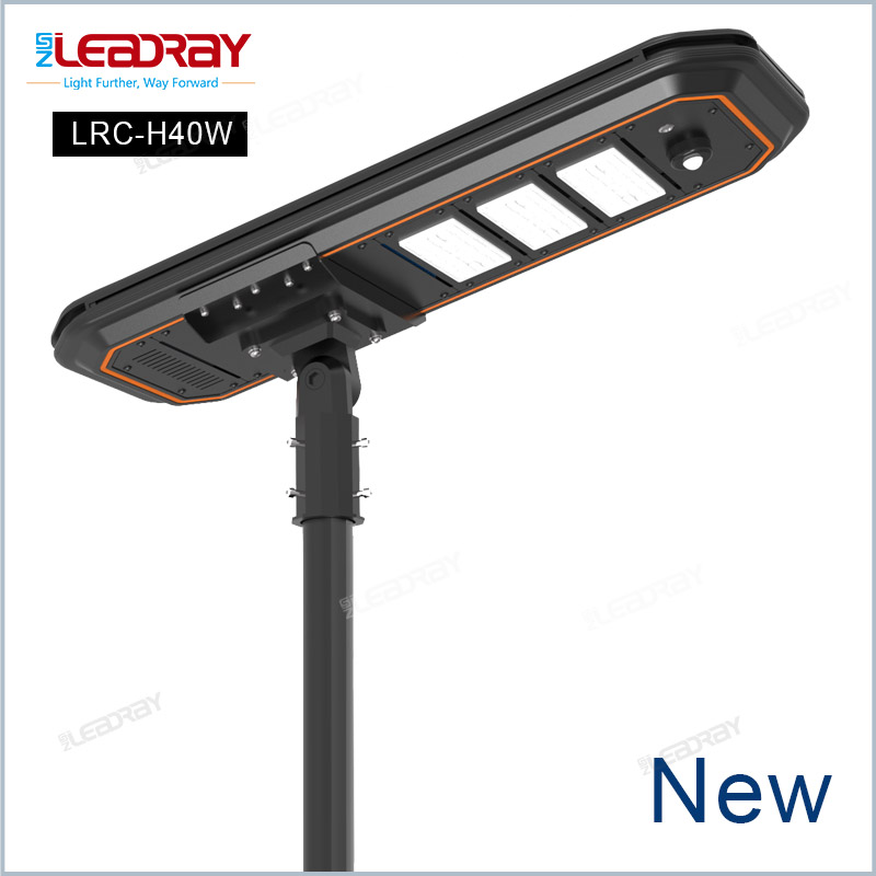 12.8V Large Capacity LiFePO4 Battery Integrated Solar Street Light IP66 Waterproof Outdoor LED Solar Road Light With Remote Control
