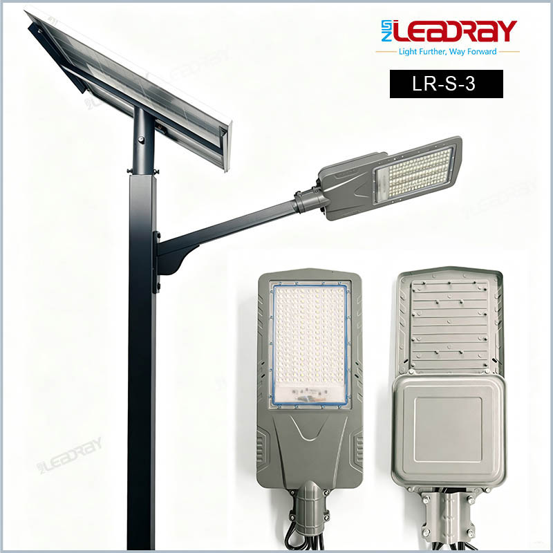 Split solar street lights