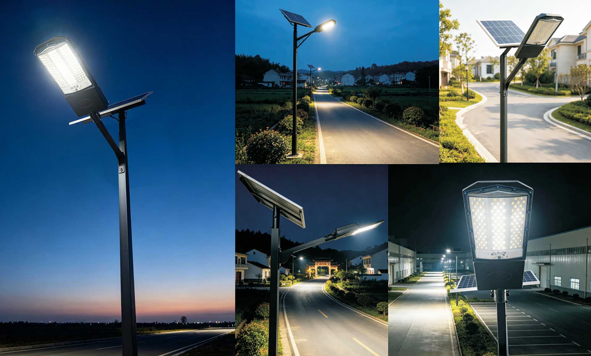 Split solar street lights Split solar street lights