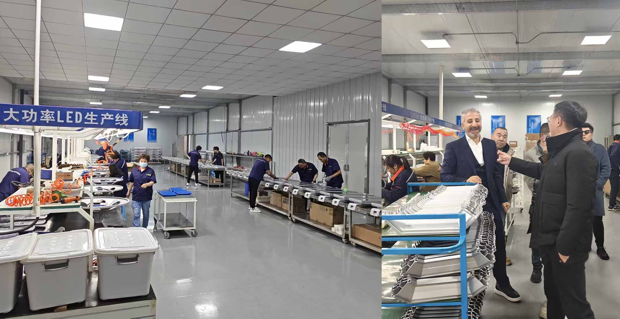 Our circular assembly line supports large-scale Our circular assembly line supports large-scale
