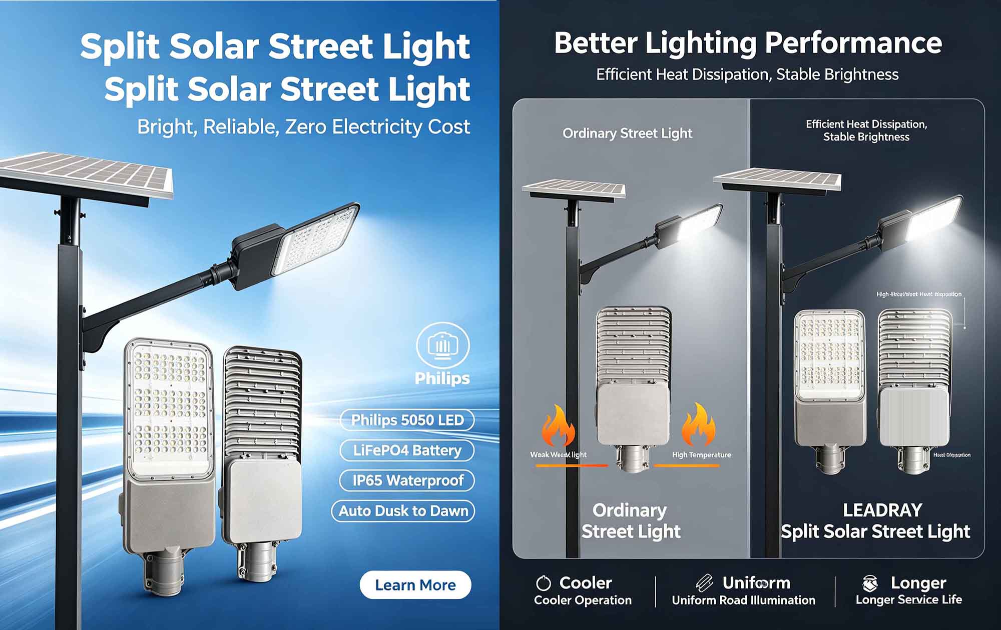 Split Solar Street Light Split Solar Street Light