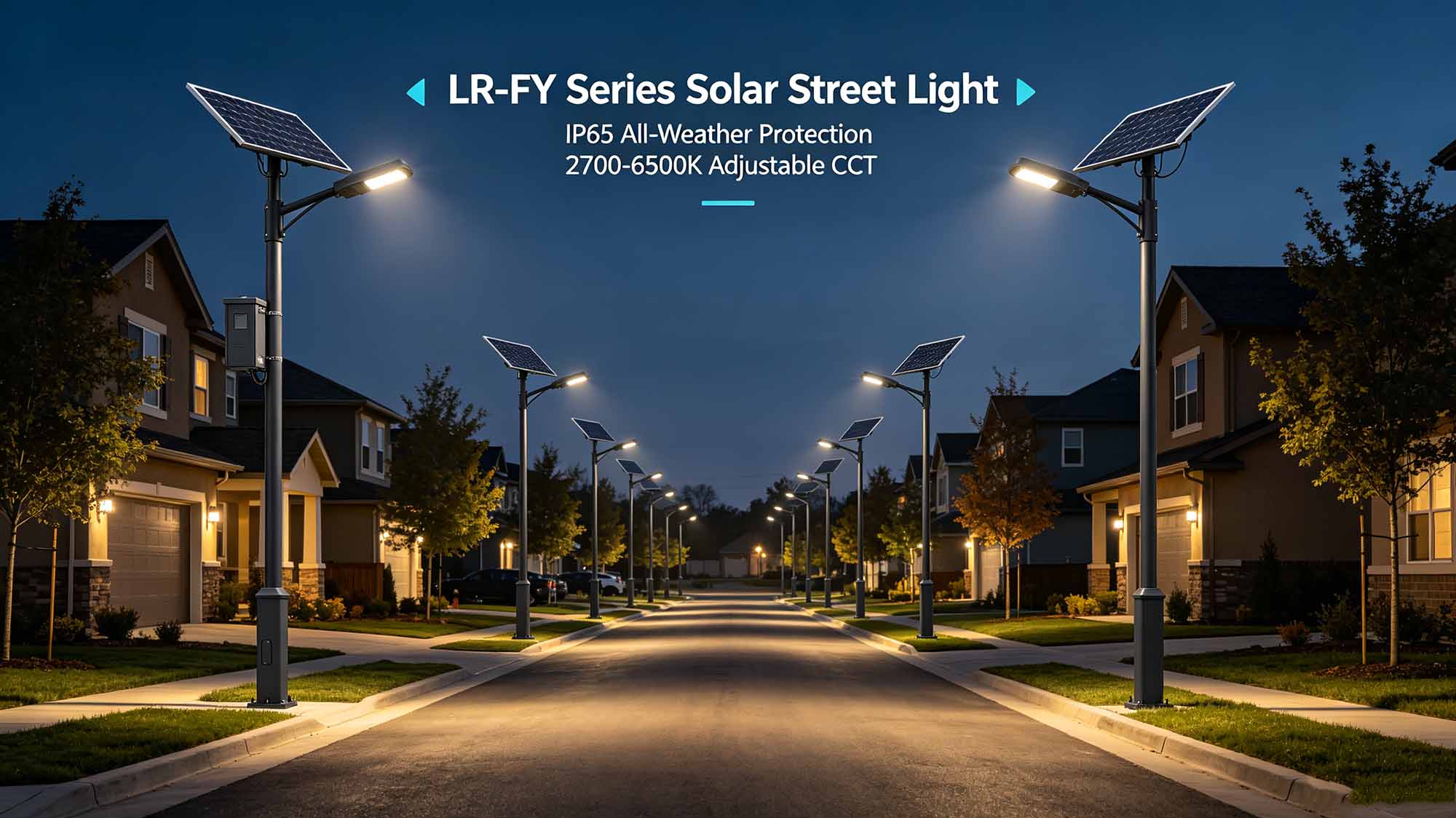 Split solar street light